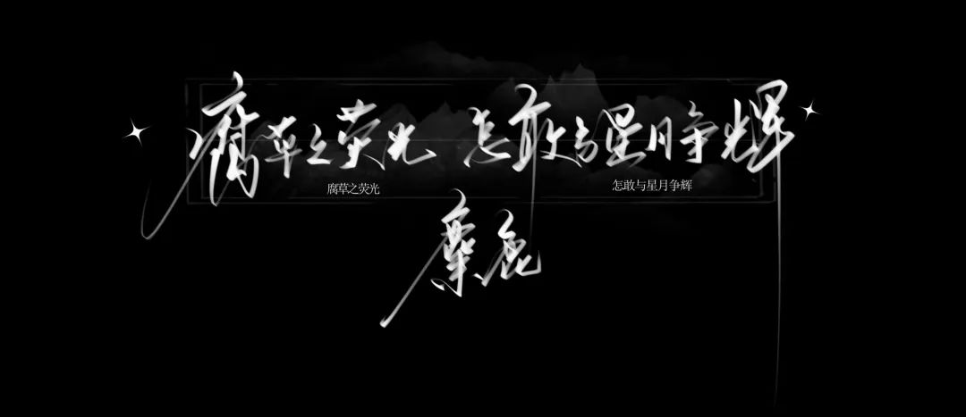 腐草之荧光，怎敢与星月争辉。